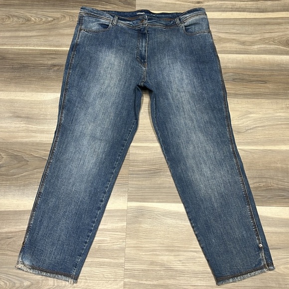 Olsen Mona slim blue denim jeans size 16 - Picture 3 of 9